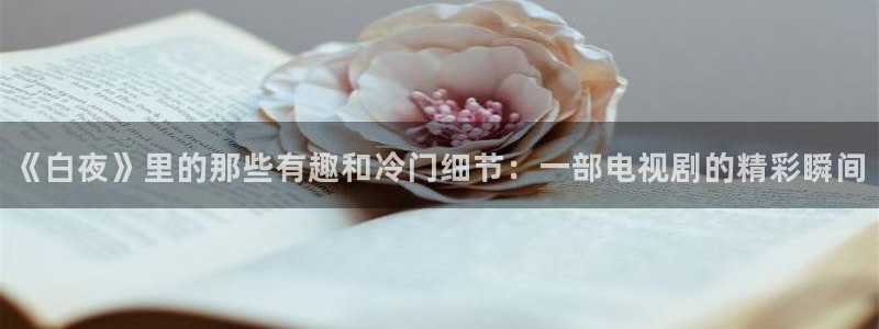金桔电影网：《白夜》里的那些有趣和冷门细节：一部电视剧的精彩瞬间